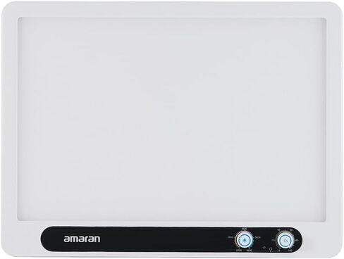 Amaran Verge ، ضوء لوحة LED ذات الحافة المضاءة لمبدعو سطح المكتب ، إضاءة ناعمة 26W ذات الألوان الثنائية 2700 كيلو بايت-6500 ألف ، التحكم الأمامي والتحكم في التطبيقات ، USB-C PD ، صامت-مثالي للبث والألعاب والفضة ، أبيض in Saudi Arabia