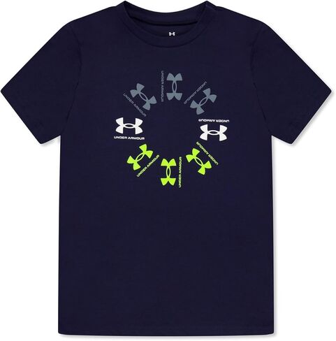 Under Armour Boys' Radial Logo Short Sleeve T Shirt in Kuwait