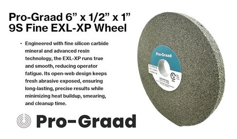 EXL XP Convolute Deburring Polishing Wheel - 8" x 1" x 3" 9S Fine Silicon Carbide - Professional Grade - Metal Deburring, Finishing and Polishing Wheel – 60307-1 Pack in Saudi Arabia