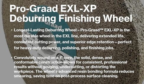 EXL XP Convolute Deburring Polishing Wheel - 8" x 1" x 3" 9S Fine Silicon Carbide - Professional Grade - Metal Deburring, Finishing and Polishing Wheel – 60307-1 Pack in Saudi Arabia