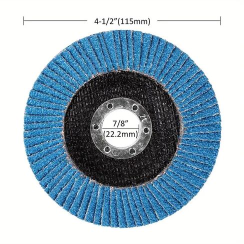 4 1/2 x 7/8-Inch Premium High Density Zirconia Type Discs for Sanding, Stock and Rust Removal, Finishing, Grinding, Deburring, 80Grit in Saudi Arabia