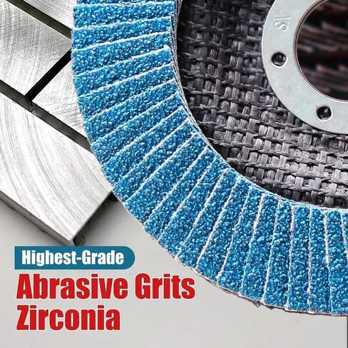 4 1/2 x 7/8-Inch Premium High Density Zirconia Type Discs for Sanding, Stock and Rust Removal, Finishing, Grinding, Deburring, 80Grit in Saudi Arabia