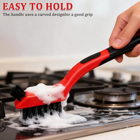 6Pcs Wire Brush Set, Stainless Steel Wire Brushes for Cleaning with Curved Handle Grip for Rust Removal, Dirt, Paint Scrubbing in Saudi Arabia