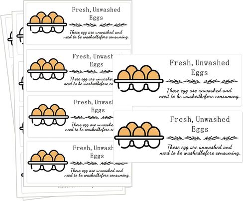600 Pcs Farm Fresh Egg Carton Labels 600 Pcs Please Return Egg Carton Stickers 200 Pcs Double-Sided Egg Handling Instruction Cards Fresh Farm Egg Packaging Set for Eggs Care (Egg Set) in Saudi Arabia