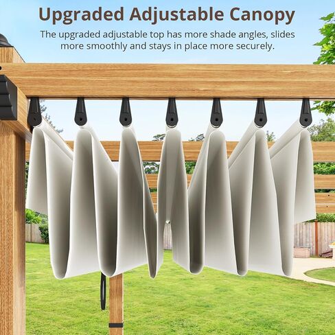 عريشة قابلة للسحب في الهواء الطلق مقاس 10 أقدام × 13 أقدام، عريشة من الألومنيوم في الفناء مع مظلة لظل الشمس، ومأوى معدني للفناء، وتعريشة عنب للحديقة الحديثة، وشرفة شواء على الشاطئ، وشرفة شواء في الفناء الخلفي in Kuwait