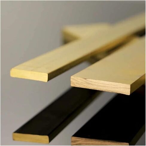 H59 Brass Flat Bar Strips - Pure Copper Rectangular Solid Metal Sheet(5x35x500mm) in Saudi Arabia