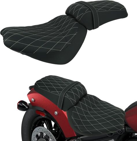 Passenger Seat fit for Indian Scout Bobber 2025, Motorcycle Rear Seat for 2025 Scout Sixty Classic/Scout Sixty Bobber in Kuwait
