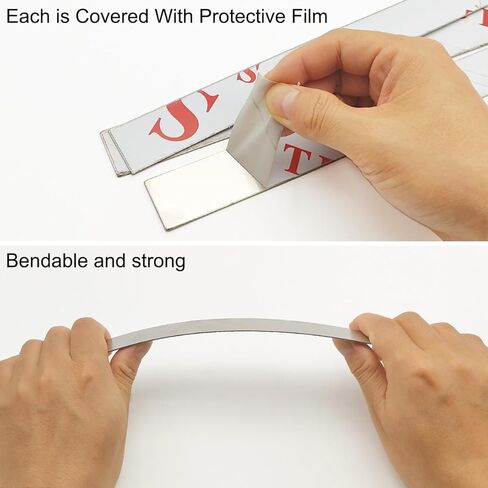 10 Pcs Sheet Metal Strips,12'' Length,1'' Width, 0.02'' Thickness,Thin Flat Metal Strips, 304 Stainless Steel Gap Filler, SS Strip, Shim Stock Sheets, Steel Machine Shim in Kuwait