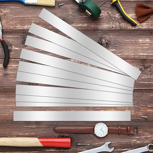 10 Pcs Sheet Metal Strips,12'' Length,1'' Width, 0.02'' Thickness,Thin Flat Metal Strips, 304 Stainless Steel Gap Filler, SS Strip, Shim Stock Sheets, Steel Machine Shim in Kuwait