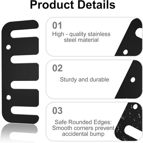 Door Hinge Shims - 0.03 Inches, 15 Pack Laser-Cut Stainless Steel Kit - Safety Rounded Corners, Corrosion Resistant, Fix Sagging Doors Without Replacing Hinges (Brushed Silver, 4") in Saudi Arabia