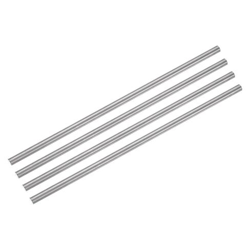 MECCANIXITY 4 قطع قضيب دائري من التيتانيوم، قطر 0.2 بوصة (5 مم) طول 8 بوصة GR5 معدن صلب TC4 قضيب دائري من التيتانيوم لطراز الطائرة والسيارات والسفن DIY Craft in Kuwait