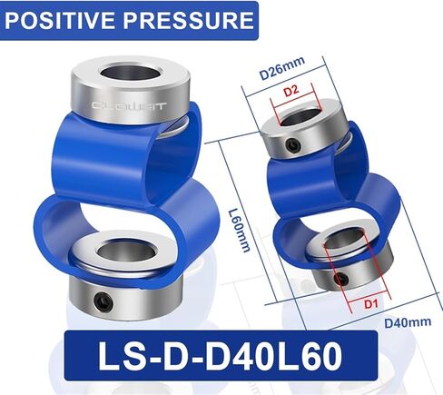 LS-D-D40L60 Double Loop Couple Flexible Alumnum Alloy Encoder Coupling(7mmX8mm) in Saudi Arabia