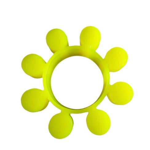 Plum Blossom Flexible Coupling Buffer, Urethane Flexible Spider Jaw Coupling Buffer MT8-MT13 Yellow Multiple Sizes(255x140x45mm) in Kuwait