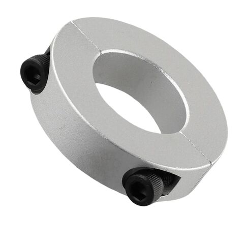 Double Split Clamp Shaft Collar, Aluminum Alloy Double Split Clamp Shaft Collar Silver 6-40mm Inner Diameter(6mm) in Kuwait