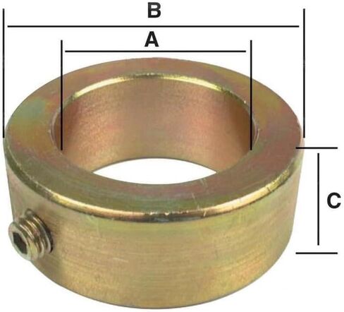 طوق قفل العمود S.99، المعرف: 1 بوصة، القطر الخارجي: 1 5/8 بوصة، الارتفاع: 5/8 بوصة. in Kuwait