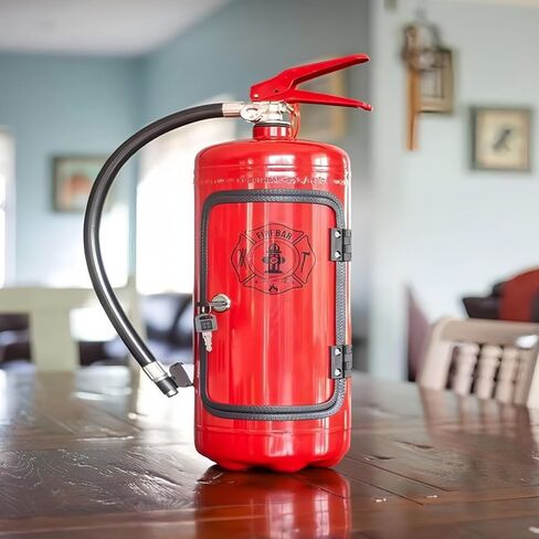 Mini Fire Extinguisher Liquor Dispenser, Creative Fire Extinguisher Shaped Alcohol Beverage Dispenser for Whiskey, Bourbon, Tequila, Portable and Stylish Bar Decor, Ideal for Parties Camping Events in Saudi Arabia