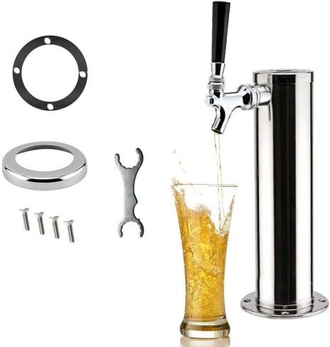 صنبور واحد مشروع أبراج البيرة برج البيرة موزع الفولاذ المقاوم للصدأ 3 بوصة قطر مشروع Kegerator برج البيرة موزع عدة لشريط المنزل in Saudi Arabia