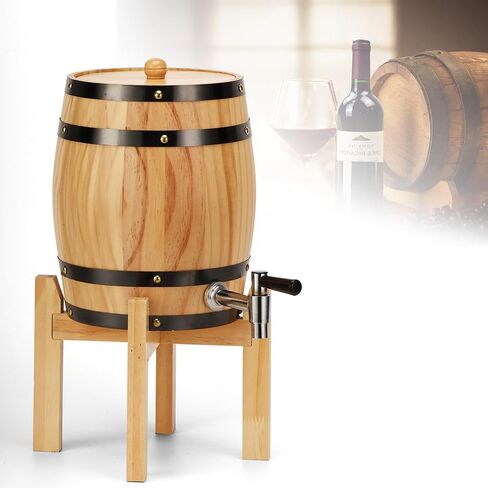 SERdeerCH 3L Wooden Beer Tower Dispenser Drink Built in stainless steel liner, which can hold beer, red wine, white liquor, cocktails, etc Removable Easy to Clean Keg Tag for Party in Saudi Arabia