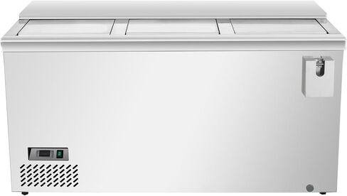 مبرد زجاجات Rockitch التجاري، مبرد بار خلفي كبير من الفولاذ المقاوم للصدأ مقاس 59 بوصة، ثلاجة بيرة تجارية مقاس 14.5 قدم مكعب للمطعم والبار in Kuwait