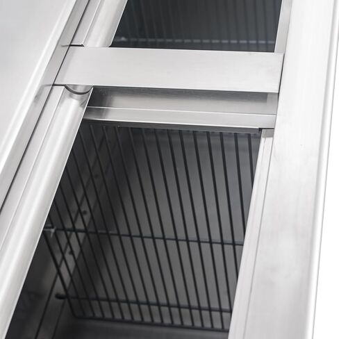 مبرد زجاجات Rockitch التجاري، مبرد بار خلفي كبير من الفولاذ المقاوم للصدأ مقاس 59 بوصة، ثلاجة بيرة تجارية مقاس 14.5 قدم مكعب للمطعم والبار in Kuwait