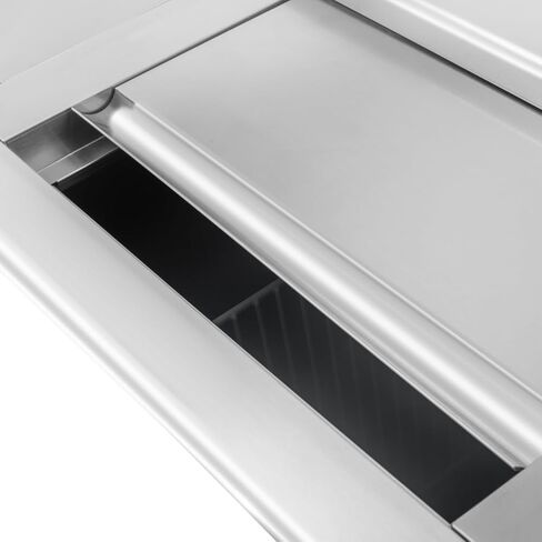 مبرد زجاجات Rockitch التجاري، مبرد بار خلفي كبير من الفولاذ المقاوم للصدأ مقاس 59 بوصة، ثلاجة بيرة تجارية مقاس 14.5 قدم مكعب للمطعم والبار in Kuwait