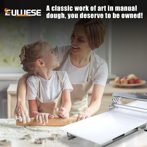 قطاعة عجين قابلة للطي (12 بوصة)، ماكينة عجين يدوية، ماكينة عجين يدوية، سمك طبقة قابل للتعديل، ماكينة عجين من الفولاذ المقاوم للصدأ، سمك قابل للتعديل 0-27 مم، (لوحة لف واحدة) in Kuwait