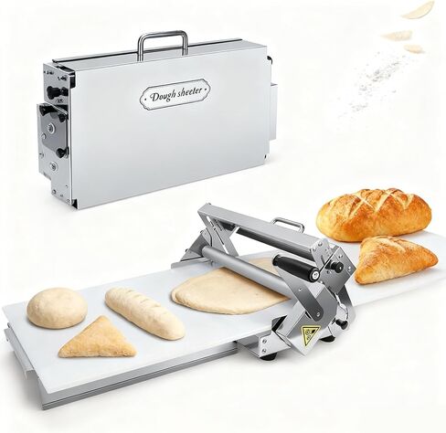 40.9''x15.5" Folding Dough Sheeter,Manual Stainless Steel Dough Machine,dough sheeter machine for home,(ith Sheeter Board) Thickness Adjustable，Suitable for home and commercial use in Saudi Arabia