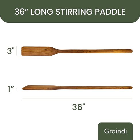 Crawfish & Seafood Boil Paddle (36" Extra Long, Teak Wood) | Wooden Stir Paddle for Cooking & Stirring Big Pot of Soup, Stew, Sauce, Cajun in Saudi Arabia