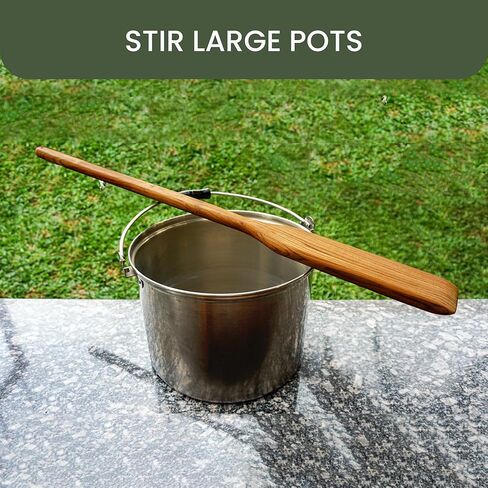 Crawfish & Seafood Boil Paddle (36" Extra Long, Teak Wood) | Wooden Stir Paddle for Cooking & Stirring Big Pot of Soup, Stew, Sauce, Cajun in Saudi Arabia