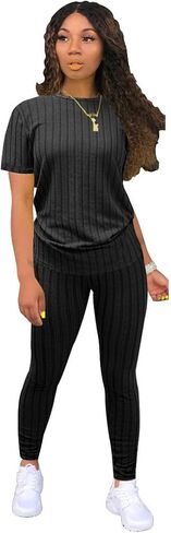 Nimsruc Two Piece Sets For Women Lounge Summer Outfits Casual Sweatsuits in Saudi Arabia