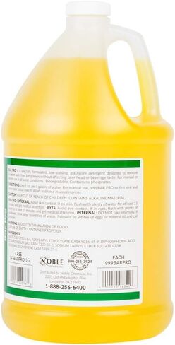 نوبل كيميكال بار برو 128 أونصة. منظف ​​غسيل الزجاج اليدوي منخفض الرغوة (1) in Kuwait