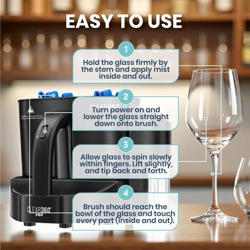 Clear360º Pro Glassware Polisher in Saudi Arabia