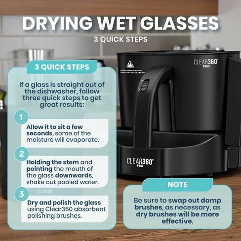 Clear360º Pro Glassware Polisher in Saudi Arabia