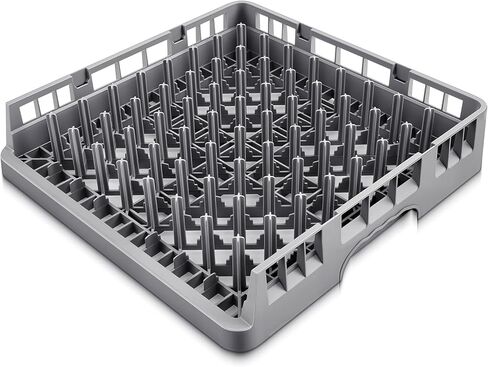 1 Pack Commercial Dishwasher Tray Rack Polypropylene Full Size Flatware Rack for Bowls Plates Knives Forks Cups (Peg Dish,Gray) in Saudi Arabia