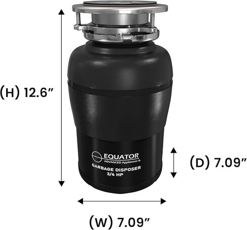 غسالة أطباق اكويتور 24 بوصة، 15 مكان، هادئة 110 فولت إي ستار ADA+3/4 حصان، جهاز التخلص من القمامة in Kuwait