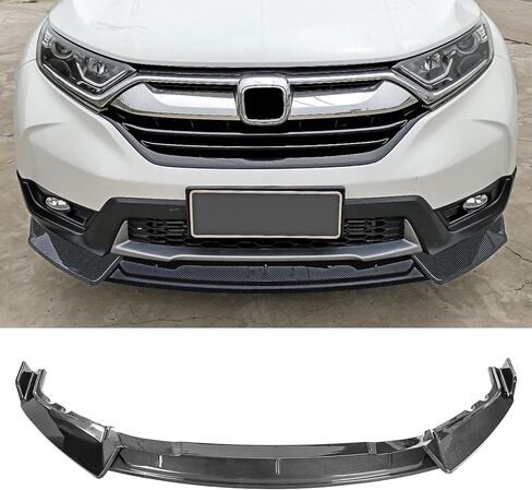 Front Bumper Lip Compatible with Honda CRV CR-V 2017 2018 2019 2020, Air Dam Chin Body Kit Accessories, Gloss Black Front Bumper Lip in Saudi Arabia