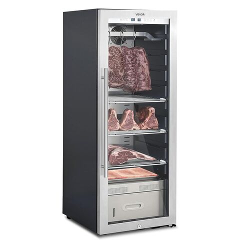 VEVOR 232 LBS Dry Aging Fridge for Steaks, Dry Ager Refrigerator for Meat with Precise Temperature & Humidity Control, Freestanding Beef Aging Machine Refrigerator, Himalayan Salt Not Included in Saudi Arabia