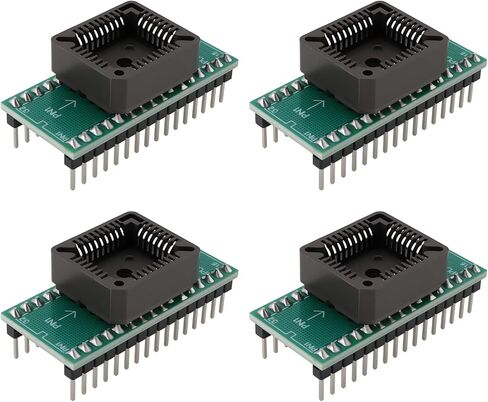OTOTEC 4 قطع PLCC32 إلى DIP32 مبرمج IC مقبس محول متوافق مع Willem متوافق مع Xeltek لـ TL866 II Plus in Kuwait