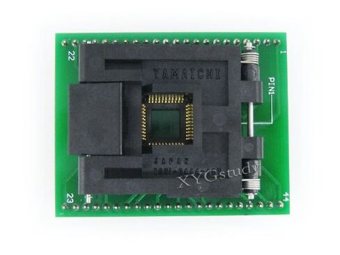QFP44 إلى DIP44 (A) IC51-0444-467 10x10 مم الملعب 0.8 Yamaichi IC MCU محول برمجة المقبس @ XYG in Saudi Arabia