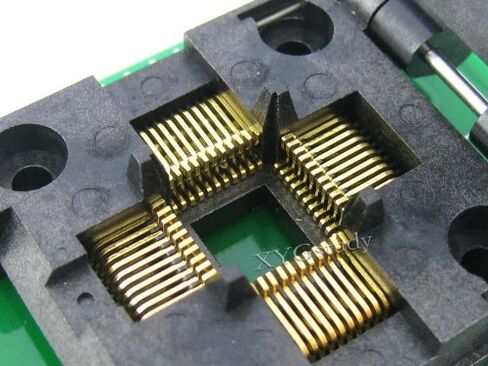 QFP44 إلى DIP44 (A) IC51-0444-467 10x10 مم الملعب 0.8 Yamaichi IC MCU محول برمجة المقبس @ XYG in Saudi Arabia