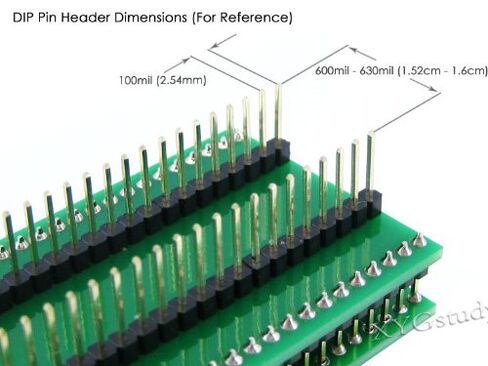 QFP44 إلى DIP44 (A) IC51-0444-467 10x10 مم الملعب 0.8 Yamaichi IC MCU محول برمجة المقبس @ XYG in Saudi Arabia