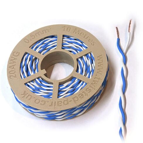 سلك زوج ملتوي أزرق وأبيض 20 AWG / 0.5 مم² 5 أمتار كابل ناقل CAN in Saudi Arabia