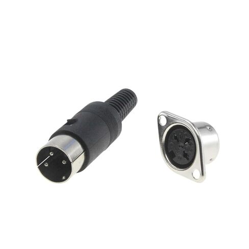 Fengpeng 2 قطعة (زوج واحد) 3/4/5/6/7/8 دبوس ذكر أنثى S نوع DIN موصلات قابس الطاقة لوحة مقشرة جبل الهيكل بدون لحام لوحة مفاتيح جاك (عاجي) in Kuwait