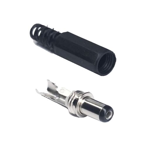 fengpeng 50pcs 100pcs DC 5.5 * 2.1MM/5.. Power Plug 9mm Electrique dc Connector Male Socket Jack Wire Terminals Adapter(5.5x2.5MM,50 Piece) in Kuwait