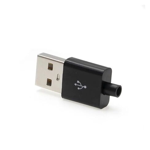 Fengpeng 50 قطعة/الوحدة أسود/أبيض USB 2.0 نوع A ذكر 4 دبابيس موصل مربع غلاف بلاستيكي مقبس ذيل مقبس محطات توصيل DIY إصلاح (أبيض، مجموعة 2 (100 قطعة)) in Kuwait