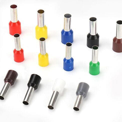 200pcs Assorted Wire Ferrules Terminals Kit AWG 22-10 Insulated Copper Crimp Connectors for Industrial and Power Control Systems in Saudi Arabia