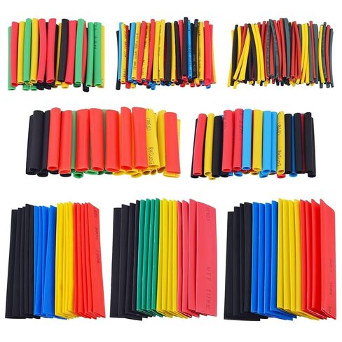 328pcs Heat Shrink Tubing 8 Sizes Electric Insulation Tube Kit Industrial Shrink Wrap Tube for Cable Wire Repair in Saudi Arabia