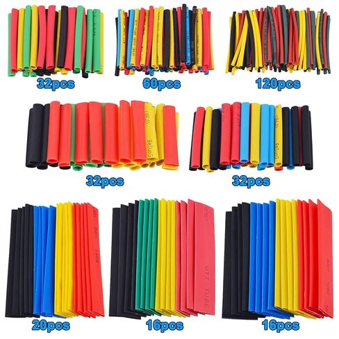 328pcs Heat Shrink Tubing 8 Sizes Electric Insulation Tube Kit Industrial Shrink Wrap Tube for Cable Wire Repair in Saudi Arabia