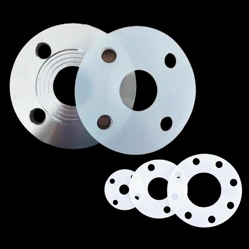 Silicone Gaskets & Rubber Round Seals - Flange Gaskets, High Temp Resistant (-60°C to 200°C), DN15 to DN400, 1-sheet/5-sheets for Home & Industrial Equipment Sealing 5sheets DN80 in Saudi Arabia