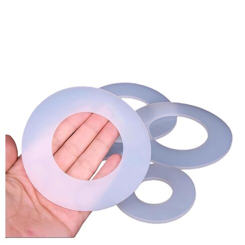 Silicone Gaskets & Rubber Round Seals - Flange Gaskets, High Temp Resistant (-60°C to 200°C), DN15 to DN400, 1-sheet/5-sheets for Home & Industrial Equipment Sealing 5sheets DN80 in Saudi Arabia